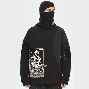 VR × CYBERPUNK CREWNECK / BLACK NØИSENSE X CYBERPUNK: EDGERUNNERS - SMASHER CREWNECK