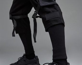 パンツ 24A/W loop cargo pants BLACK Black Cargo Pants Water Resistant Techwear Gorpcore