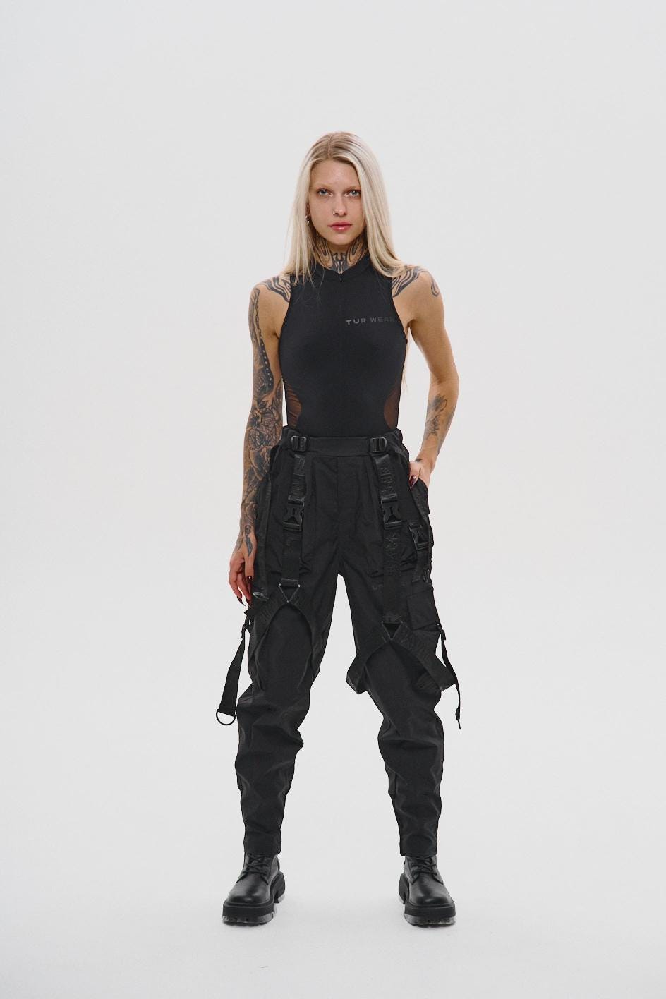 Cyberpunk Multi Pocket Pants, Urban Ninja Pants, Techwear