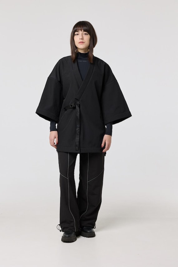 Urban Futuristic Noragi, Japanese Haori Cardigan, Urban Streetwear