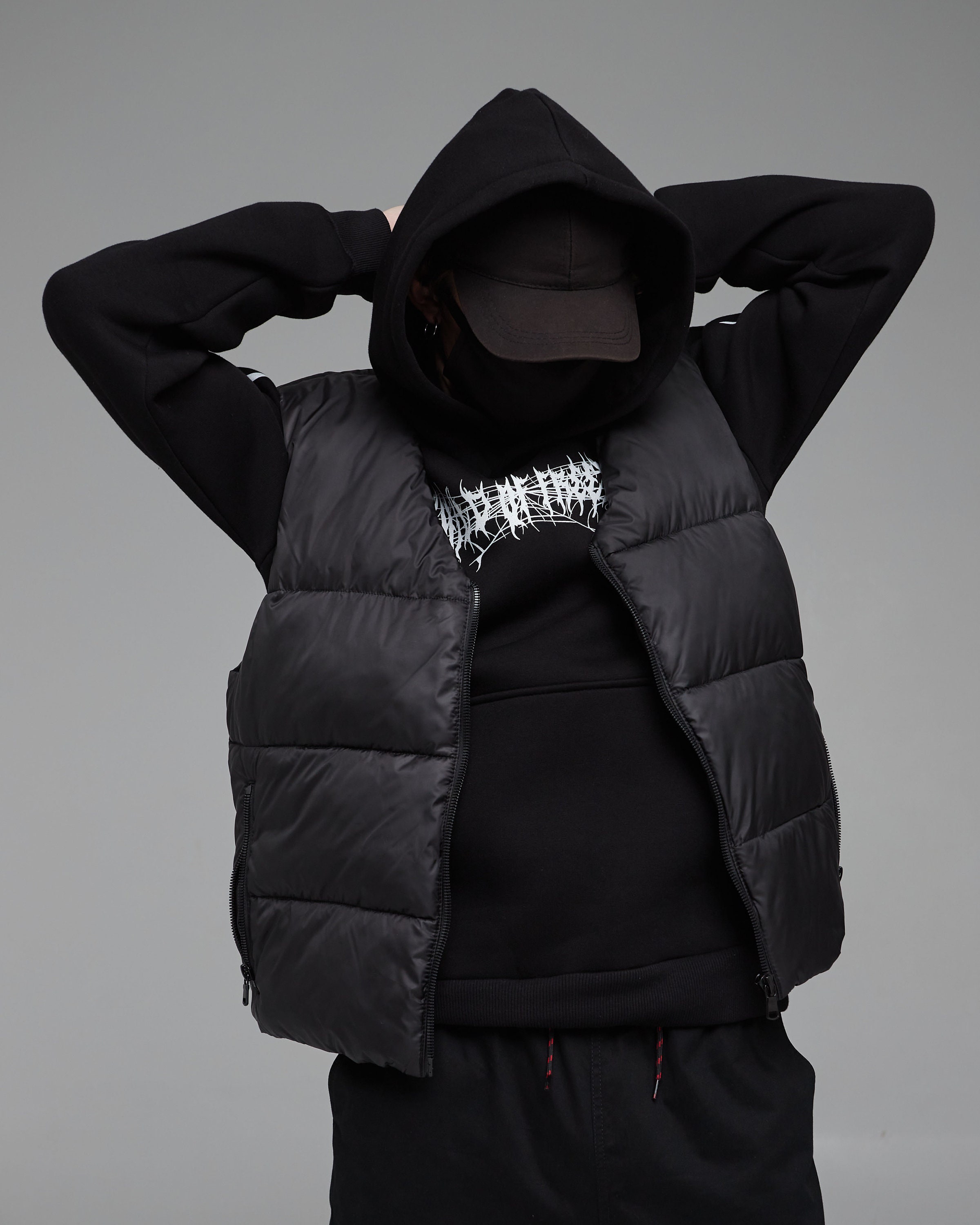 oversized puffer vest men