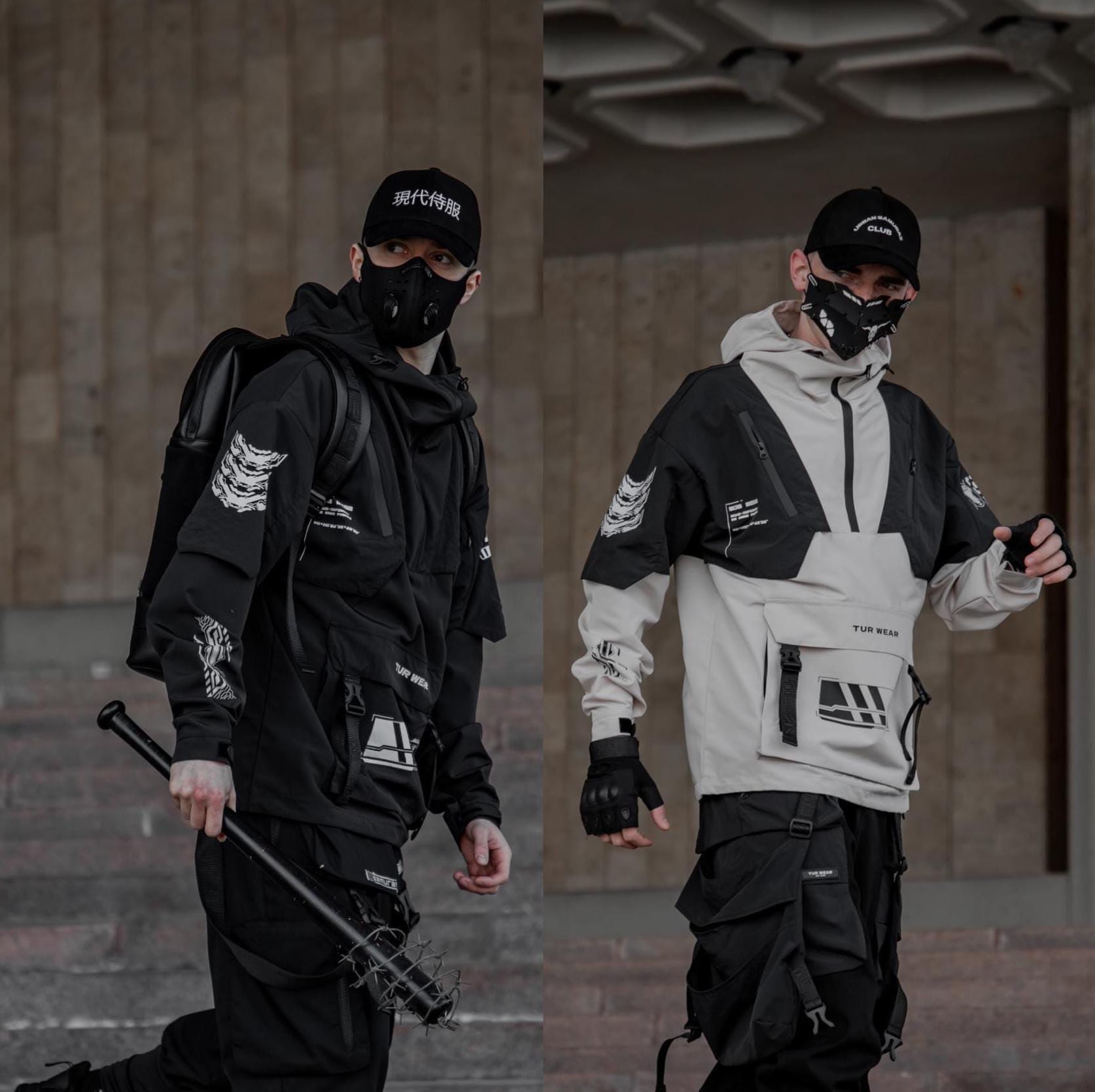 Japanese Techwear Jacket, Cybernetic Samurai Jacket