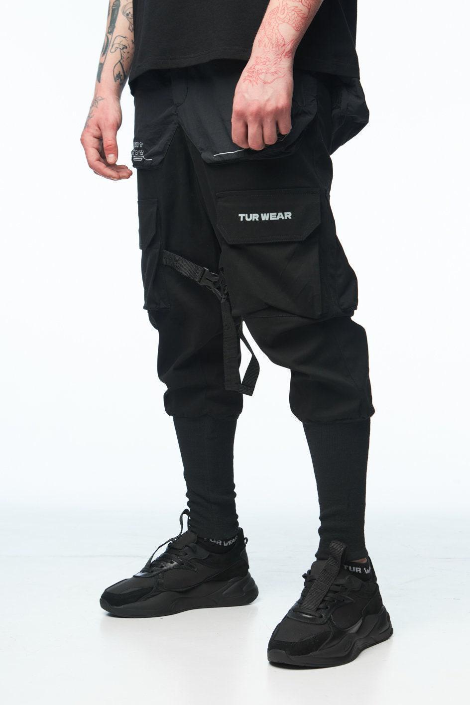 Ninja Rapper Pants Urban Ninja Pants, Alt Fashion Mens Pants, Streetwear Cargo Trousers ...
