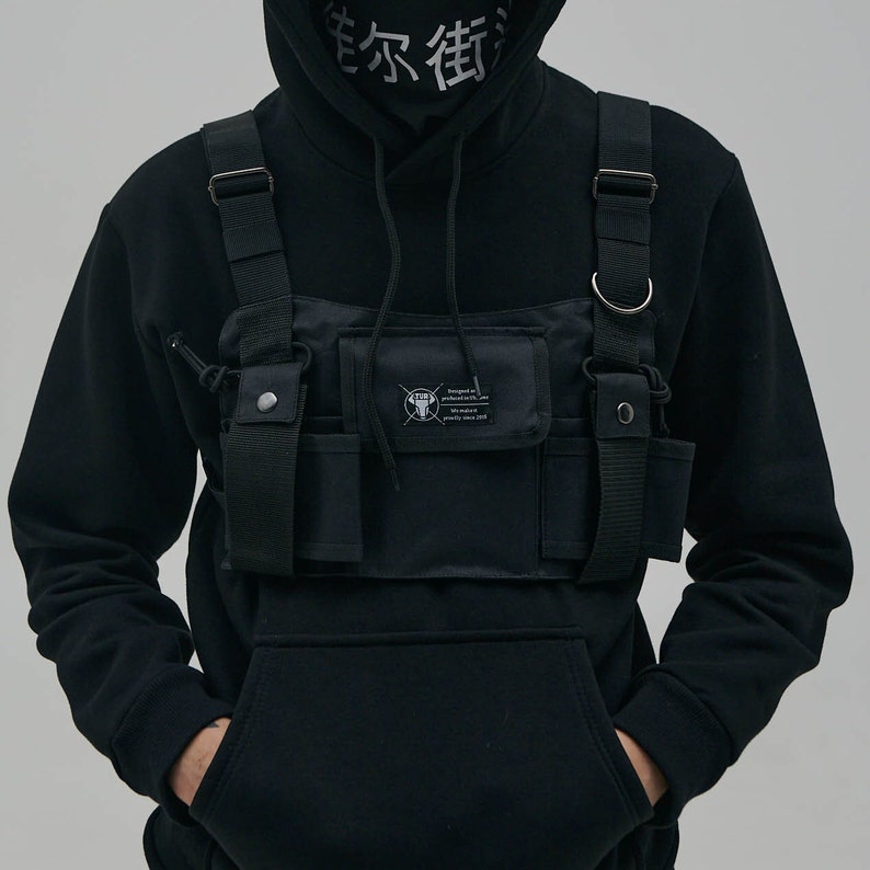 Techwear, Chest Rig, Chest Rig Bag, Cargo Vest, Hunting Vest, Utility ...