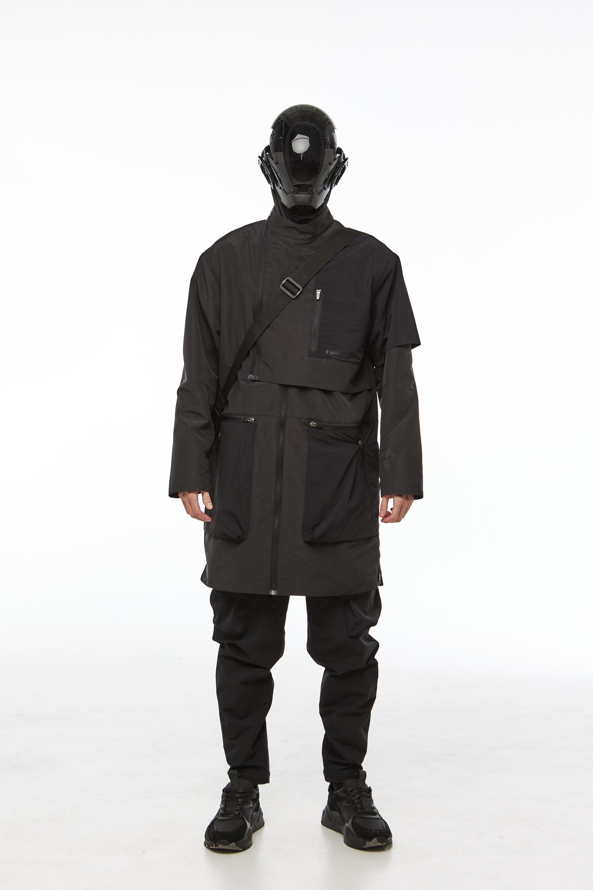 【YOURNUS】Dail Zipper Mask Trench Coat HiJ37 Urban Trench Coat – Niepce
