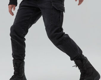 Techwear Cyberpunk Pants, Tactical Black Joggers, men's Tactical multi-pocket trousers, cargo pants man, Joggers