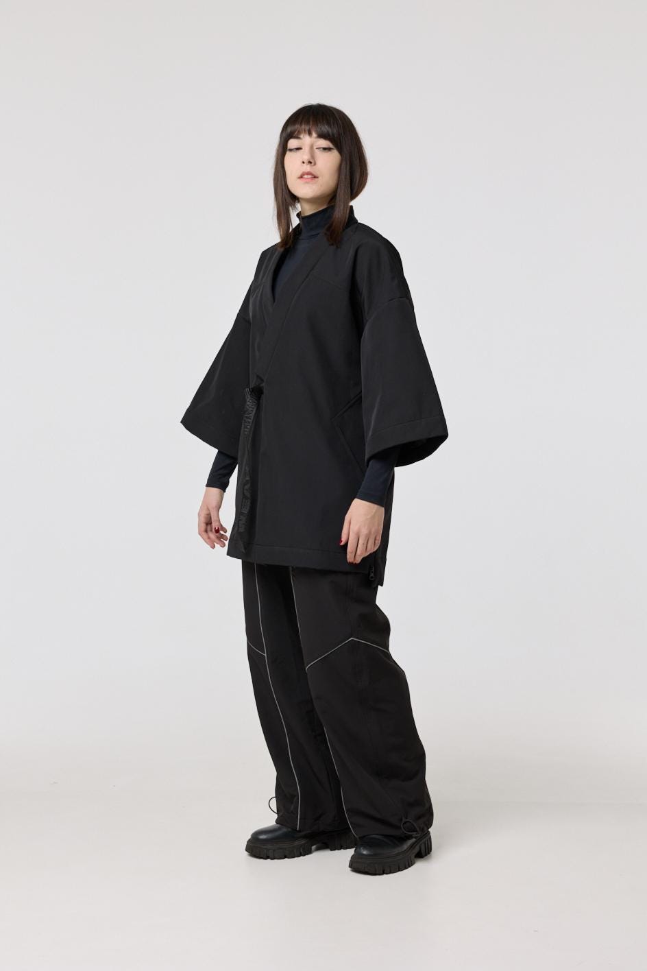 Urban Futuristic Noragi, Japanese Haori Cardigan, Urban Streetwear