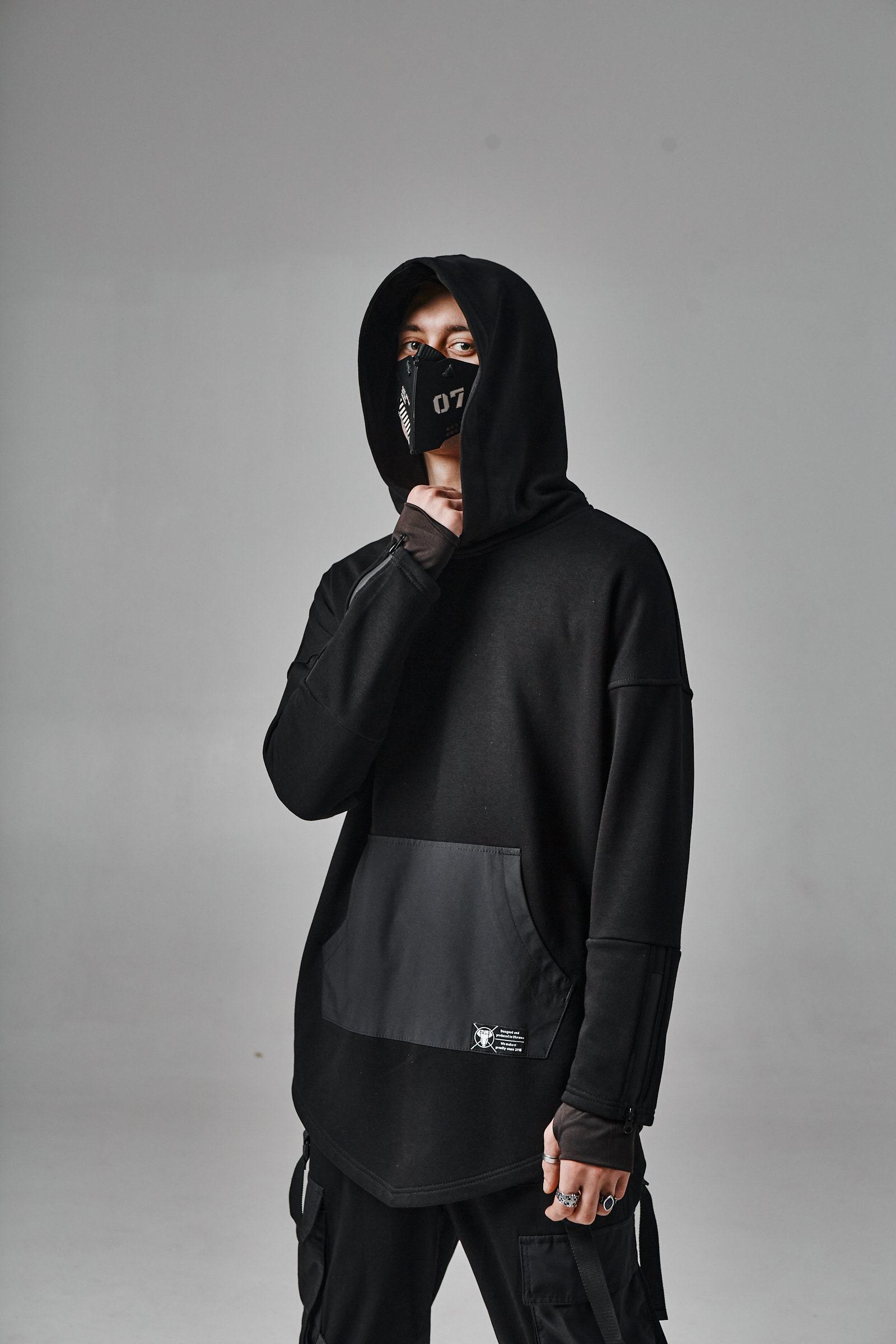 アマテラス　舞妓 casual tracksuit hoodie / black アマテラス 舞妓 casual tracksuit hoodie / black
