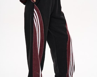 Oversized comfy baggy sweatpants, wide leg sweatpants, futuristic y2k trousers, unisex streetwear