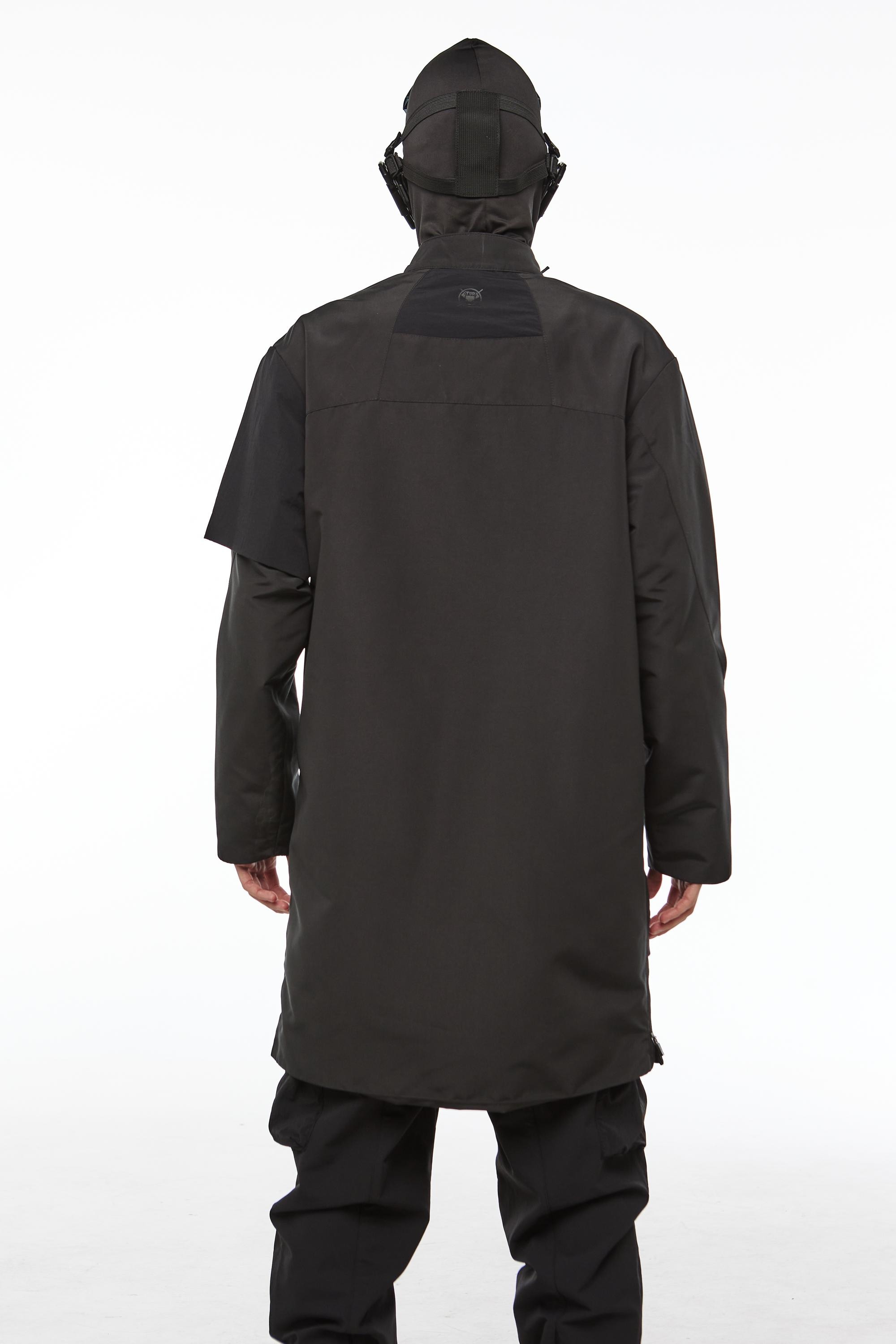 【YOURNUS】Dail Zipper Mask Trench Coat Trench Coat Techwear | Techwear Division