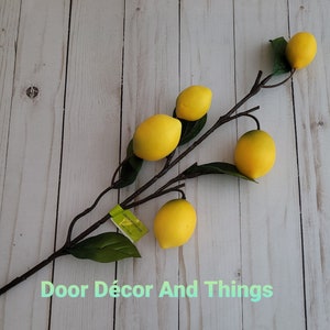 Lemon Bunches, Artificial Lemon Tree Branch, Lemons