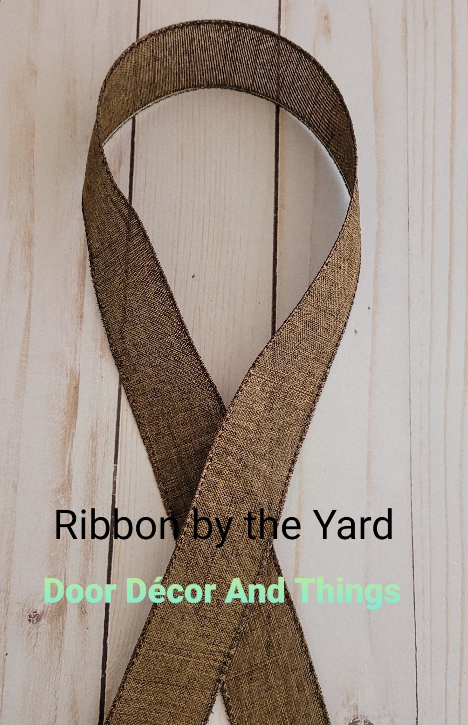 Wired Ribbon * 3 in 1 Color * Brown, Tan and Fern Canvas * 1.5 x 10 Y –  Personal Lee Yours