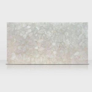 White Quartz Bathroom Vanity Top, Luxury Kitchen Counter Quartz, Healing Quartz Tabletop for Kitchen Dining, Statement Agate Quartz Slab