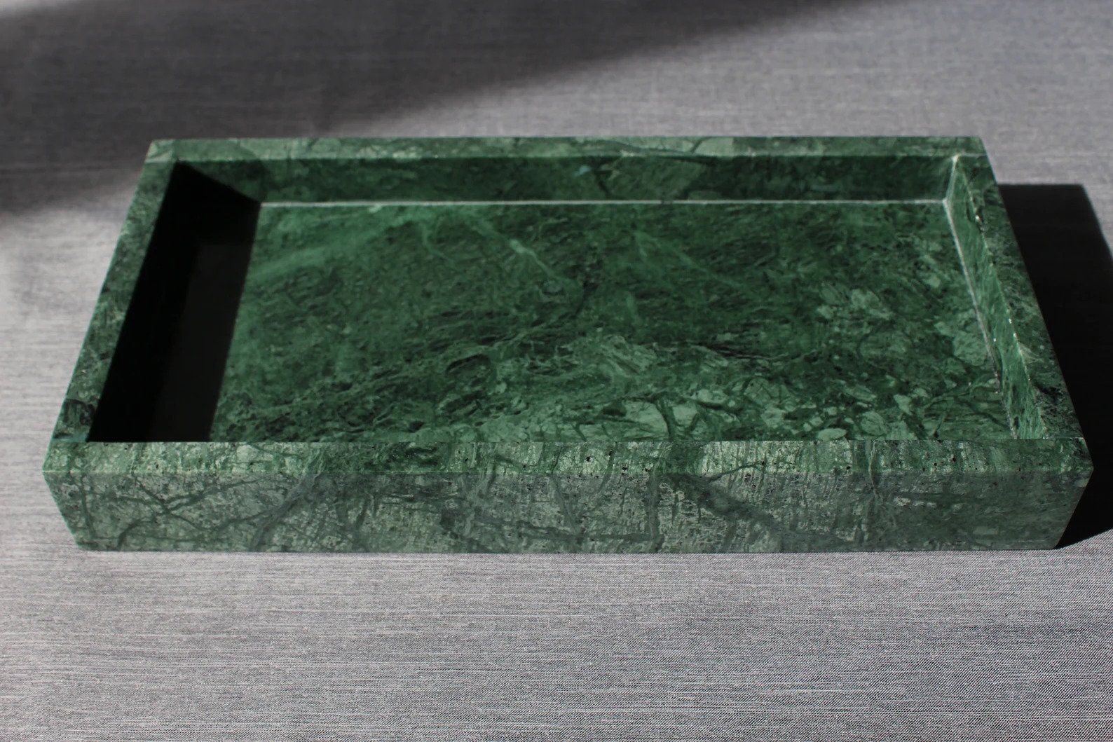 Natural Green Marble Effect Bathroom & Kitchen Tray, Organizer Tray ...