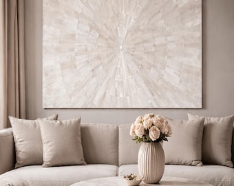Selenite Wall Panel, Energy-Enhancing Crystal Decor