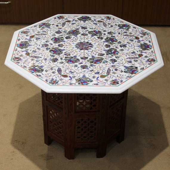 End tables with stone inlay deals