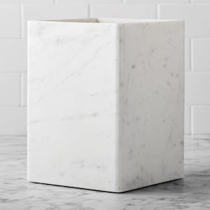 Cestino per rifiuti in marmo fatto a mano, cestino per rifiuti in marmo per bagno, cestino per rifiuti in marmo moderno, cestino per rifiuti in marmo per ufficio elegante, smaltimento rifiuti per camera da letto