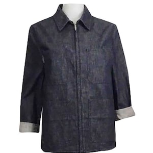 Vintage Chanel 99P, 1999 Spring Sports denim Jacket FR 36