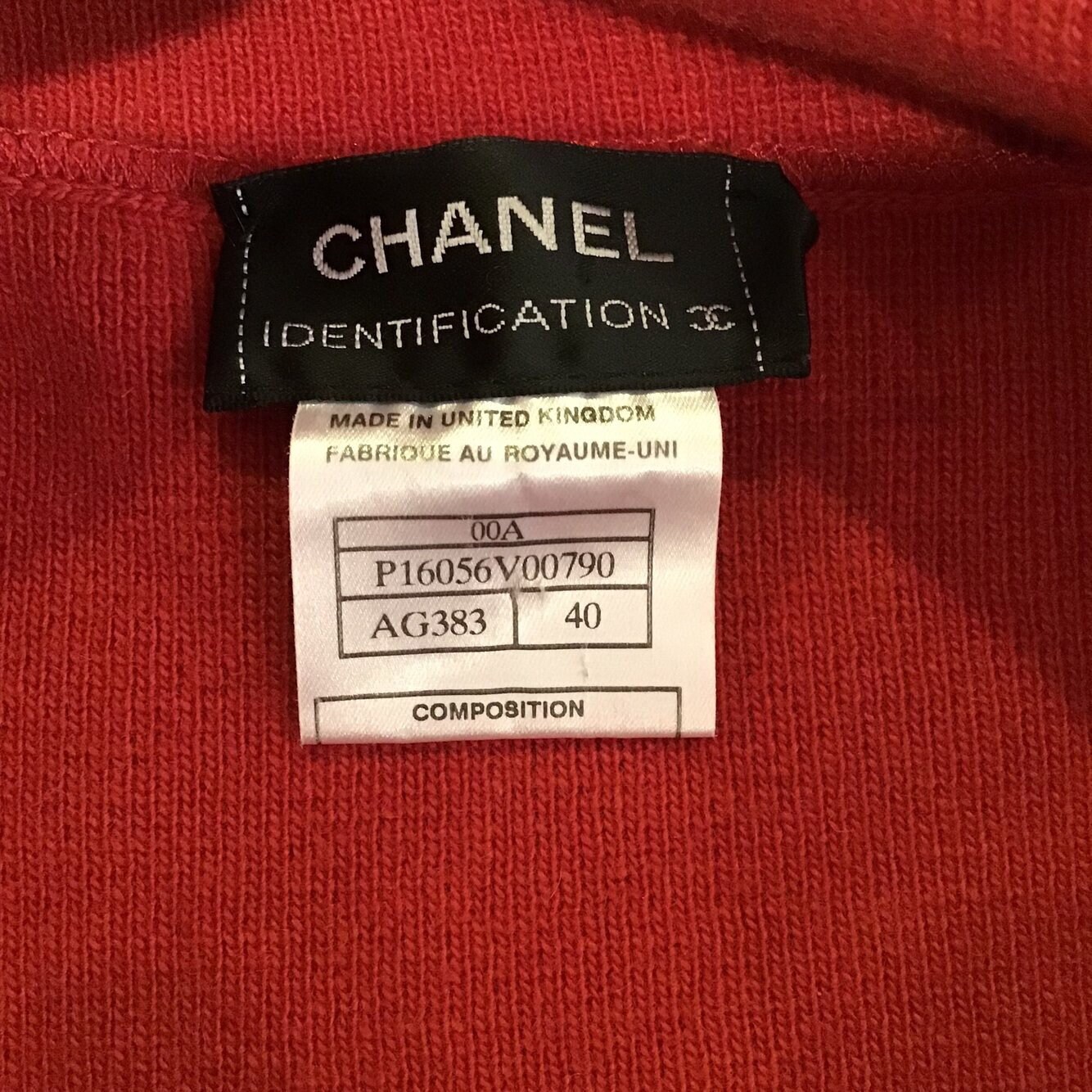 Chanel Identification 00A 2000 Fall Autumn Rust Turtleneck