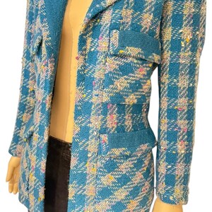 【⭐︎CHANEL⭐︎】ビーバーテールジャケット＆ロングジョンセット CHANEL（シャネル）ノーカラージャケット 紺 サイズ:34(XXS位