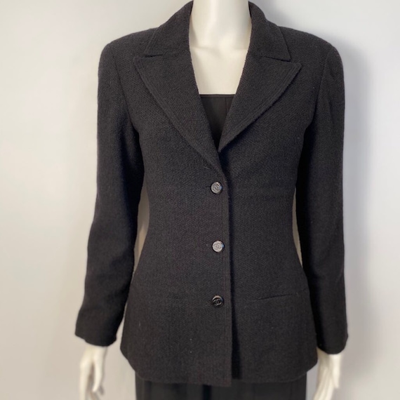 Vintage Chanel 98A 1998 Fall Black Jacket Blazer … - image 3