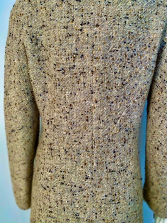 Chanel vintage 99A 1999 Fall Brown Tweed Long Jac… - image 7