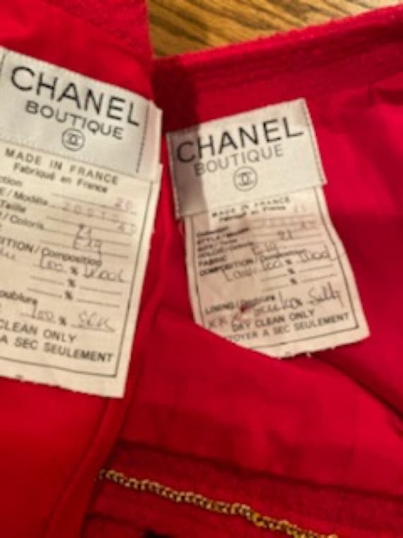 Rare Vintage Chanel 93P 1993 Spring Rose Skirt Suit Set FR 40 