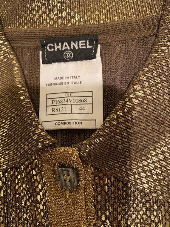 Vintage Chanel 2001 01C Cruise Resort Sleeveless Gold 