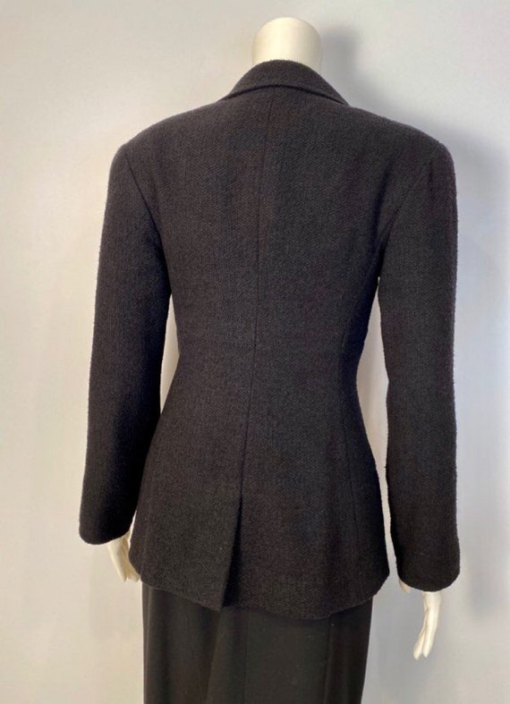 Vintage Chanel 98A 1998 Fall Black Jacket Blazer FR 38 US 4 