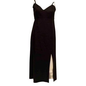 Vintage Chanel 00C, 2000 Cruise Resort Black Linen Dress FR 36 US 2