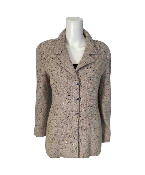 NONLOCAL Tweed Button Knit Cardigan