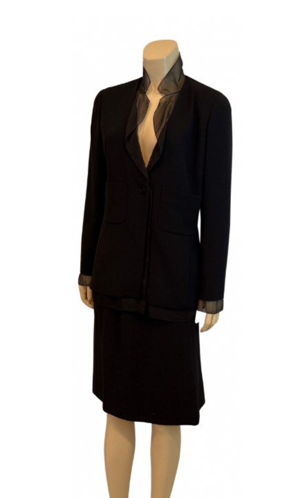 chiffon skirt suits