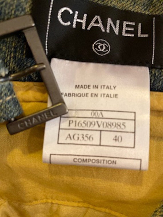Chanel 00A 2000 Fall Capri Jeans Pants w Chanel D… - image 4