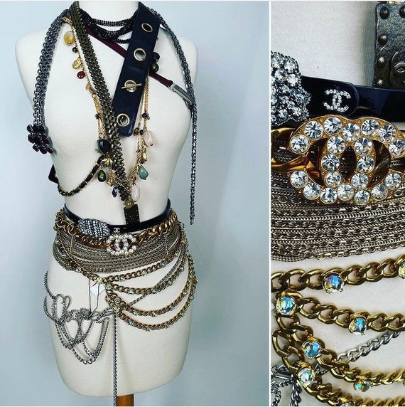Chanel waist chain discount