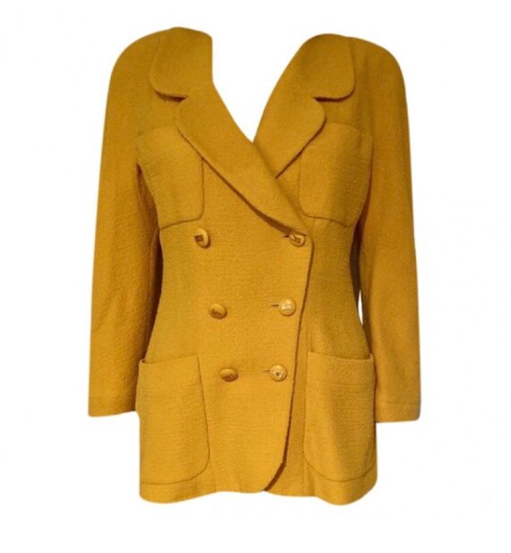 Vintage Early 90’s Chanel Yellow Jacket