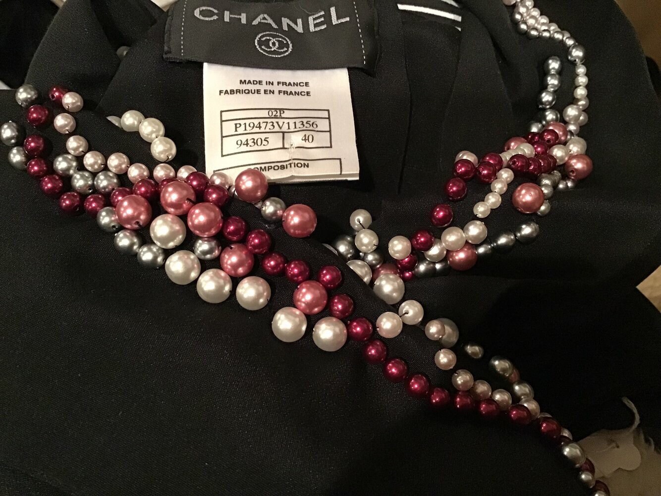 Chanel Vintage 2000 Beige Abstract Coco Chanel Face Portrait