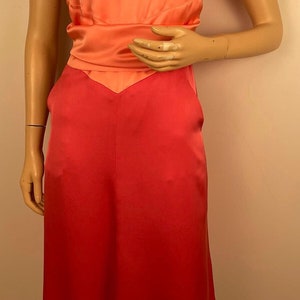 Chanel Vintage 01A 2001 Fall Peach/Pink Silk Dress FR 40 US 6/8
