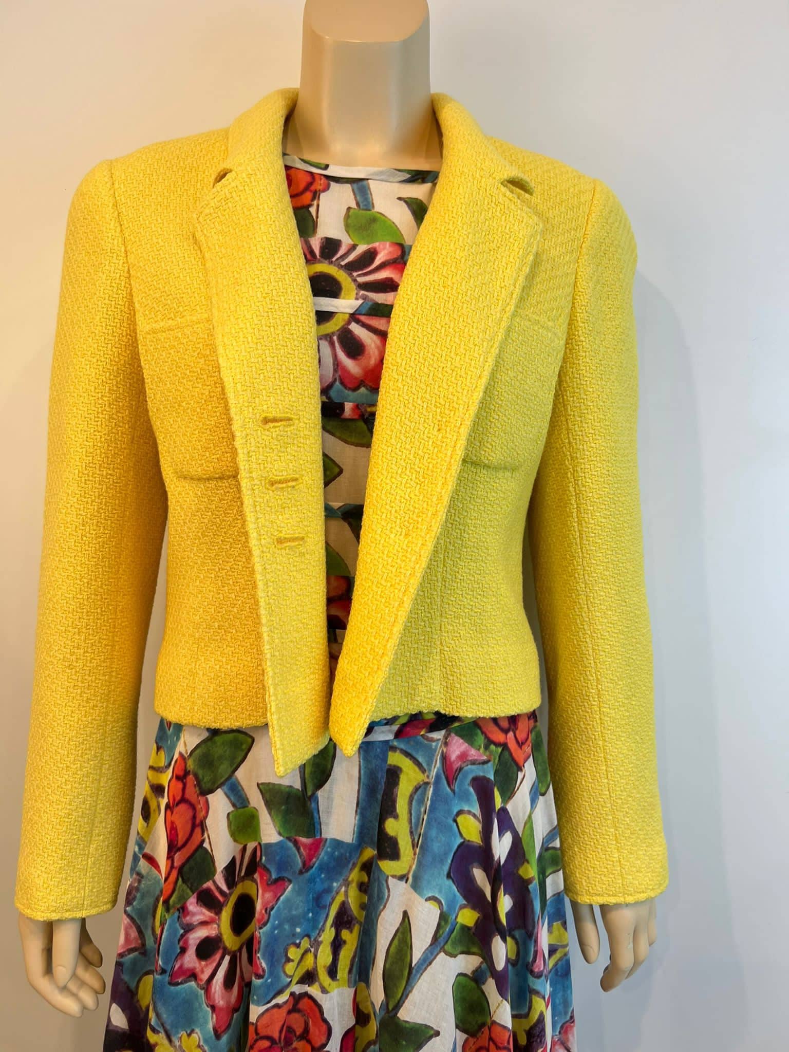 Chanel Vintage 97C 1997 Cruise Yellow Jacket FR 44 US 6/8 - Etsy
