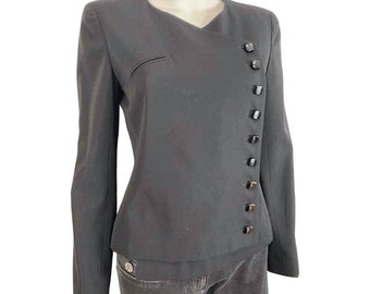 Chanel 00T, 2000 Transition Collection ‘GABRIELLE’ Buttons Black Jacket FR 38 US 4