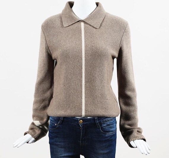 Vintage Chanel 99A 1999 Fall pullover collar wool… - image 2