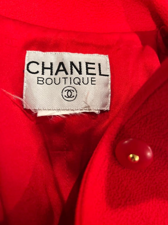 Rare Collectors Chanel Vintage 95A 1995 Fall Red … - image 8