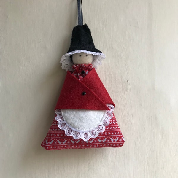 LAVENDER BAG - Welsh Lady Doll -Ladi Cymraeg - A handmade original welsh lady doll lavender wardrobe freshner