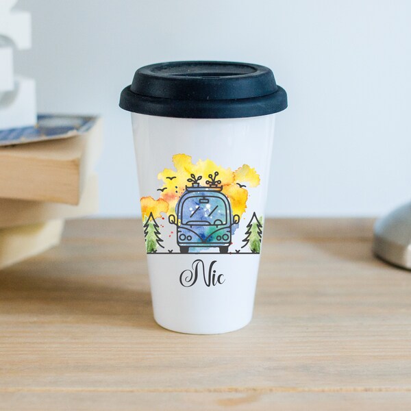 Ceramic Travel Mug Etsy