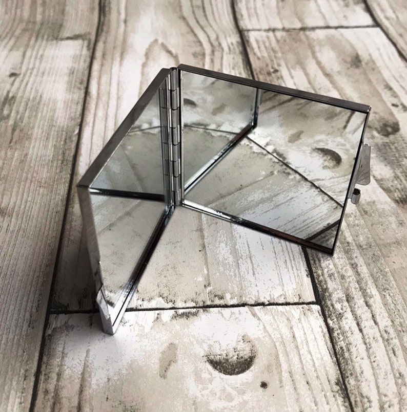 Personalised Floral Bike Name Compact Pocket Mirror Etsy