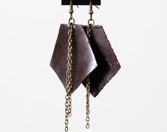 Brown Leather Pentagon