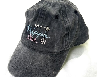 Hippie Soul Hand Embroidered Baseball Hat