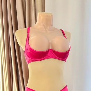 Open cupless bra for plus size, see through lingeries, Half cup shelf bra, Oppen lingeries, Open crotched lingerie