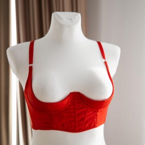 Open cupless bra extreme, Shelf bra open support, Half cup shelf bra, Corset bra, quarter cup bra with extra support