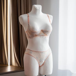 Lace Open cupless lingerie Shelf bra open quarter cup bra, Open cupless bra support, Lingerie see through, Open panty lingerie