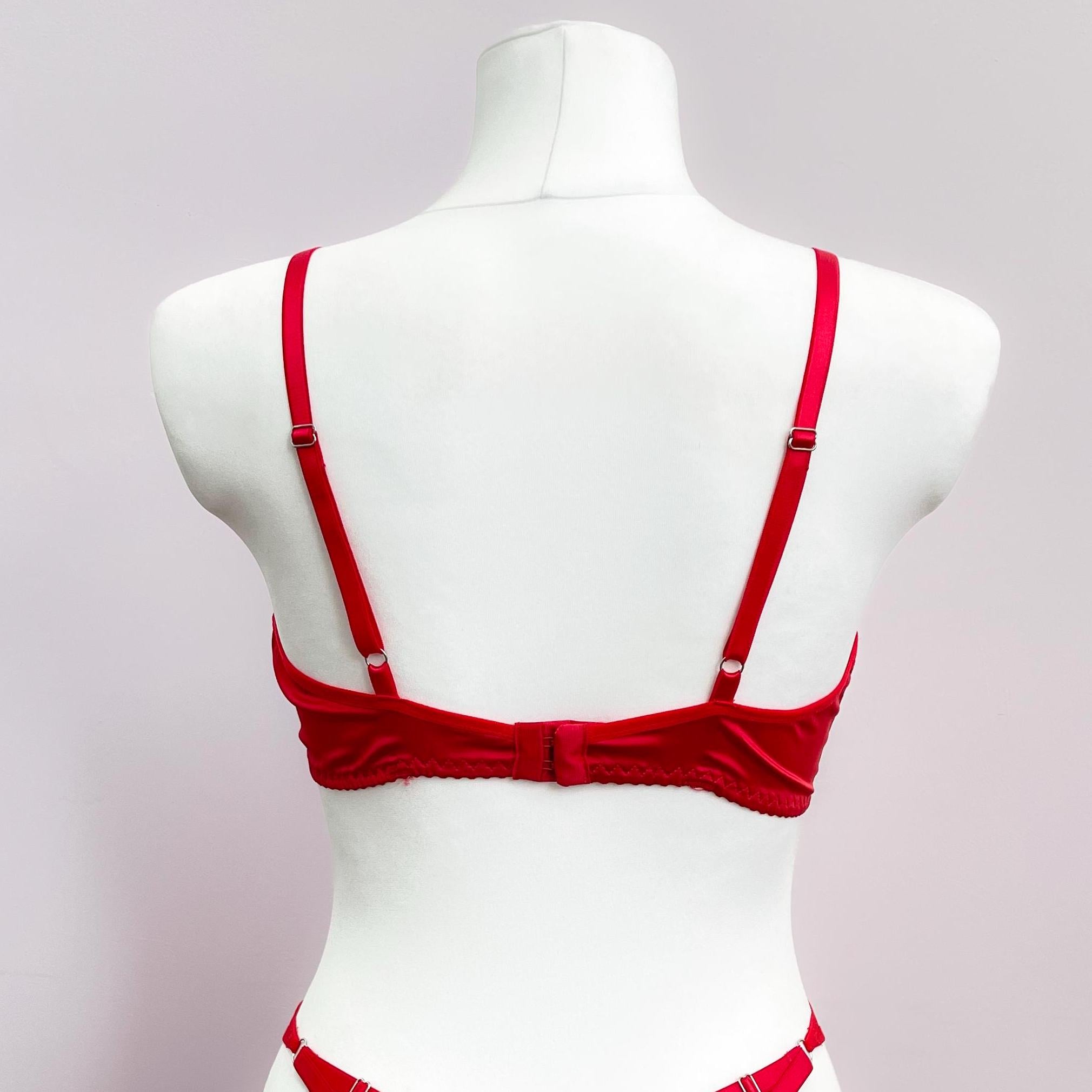 Satin Shelf Bra: Open Cupless Lingerie Plus Size Support - Etsy